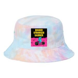 Bigger Stronger Sadder Weightlifting Bodybuilding Tie Dye Newport Bucket Hat