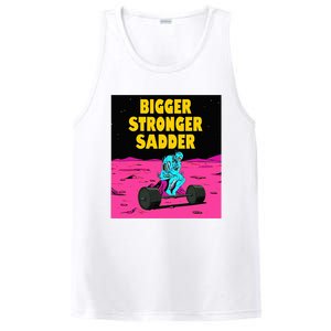 Bigger Stronger Sadder Weightlifting Bodybuilding PosiCharge Competitor Tank