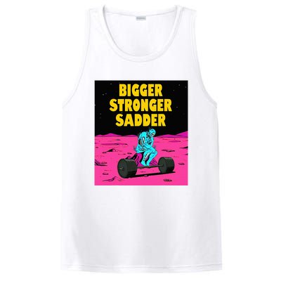 Bigger Stronger Sadder Weightlifting Bodybuilding PosiCharge Competitor Tank