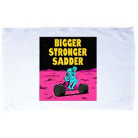 Bigger Stronger Sadder Weightlifting Bodybuilding Microfiber Hand Towel