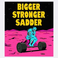 Bigger Stronger Sadder Weightlifting Bodybuilding Women's Crop Top Tee