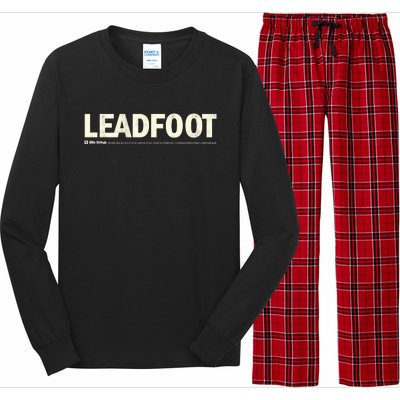 Billy Strings Store Bumper Sticker Leadfoot Long Sleeve Pajama Set