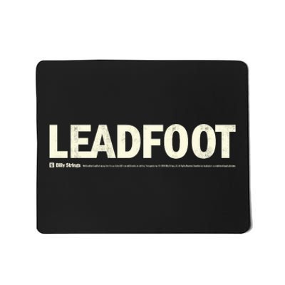 Billy Strings Store Bumper Sticker Leadfoot Mousepad