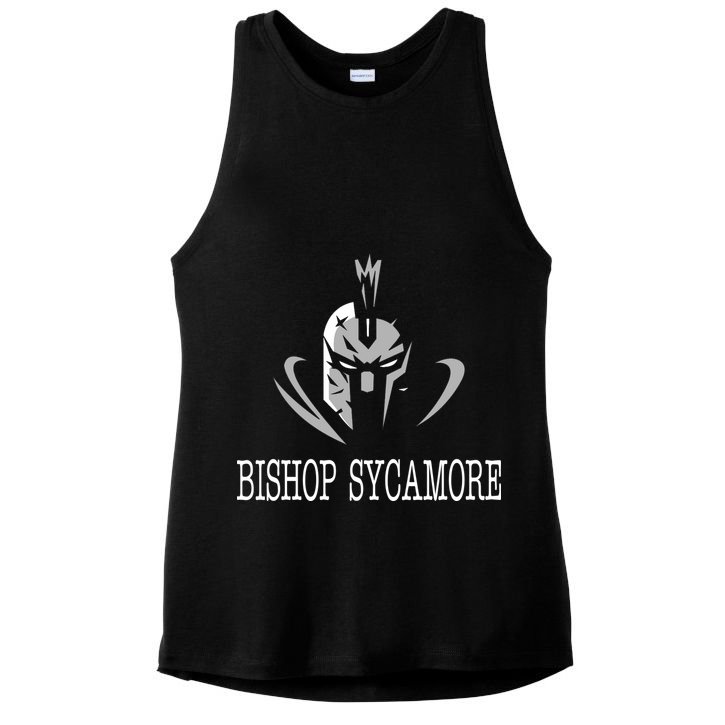 Bishop Sycamore Spartan Logo Ladies PosiCharge Tri-Blend Wicking Tank