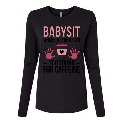 Babysit Sitter Sitting Sitters Cute Gift Womens Cotton Relaxed Long Sleeve T-Shirt