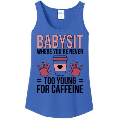 Babysit Sitter Sitting Sitters Cute Gift Ladies Essential Tank