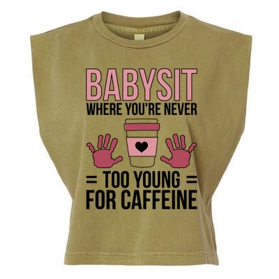 Babysit Sitter Sitting Sitters Cute Gift Garment-Dyed Women's Muscle Tee