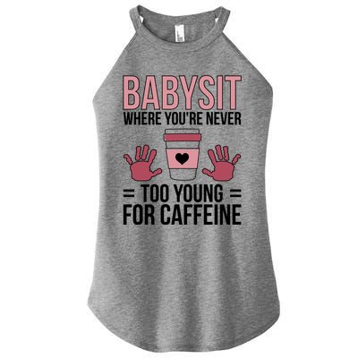 Babysit Sitter Sitting Sitters Cute Gift Women's Perfect Tri Rocker Tank