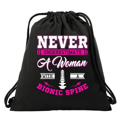 Bionic Spine Surgery Survivor Back Spinal Fusion Recovery Drawstring Bag