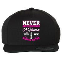 Bionic Spine Surgery Survivor Back Spinal Fusion Recovery Wool Snapback Cap