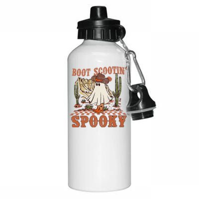 Boot Scootin Spooky Western Halloween Ghost Spooky Season Aluminum Water Bottle 