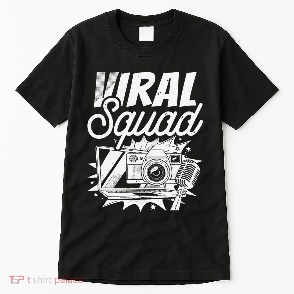 Blogger Squad Social Media Content Creator Blog Blogging Tall T-Shirt
