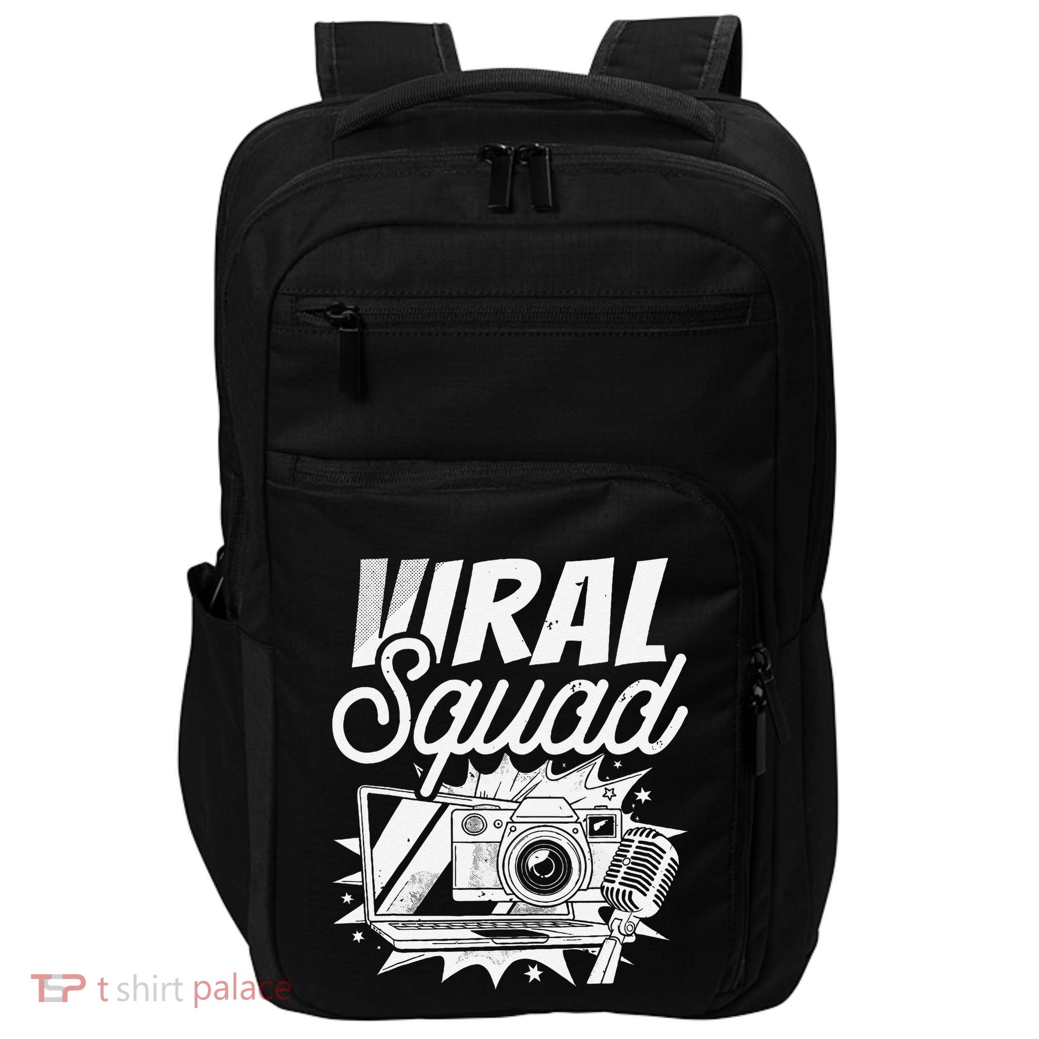 Blogger Squad Social Media Content Creator Blog Blogging Impact Tech Backpack