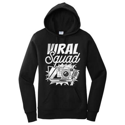 Blogger Squad Social Media Content Creator Blog Blogging Women's Pullover Hoodie
