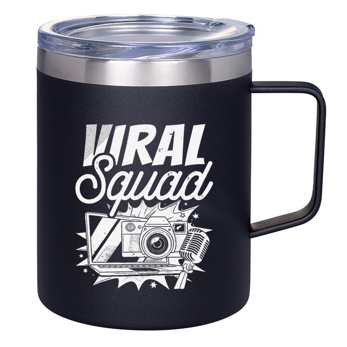 Blogger Squad Social Media Content Creator Blog Blogging 12oz Stainless Steel Coffee Mug