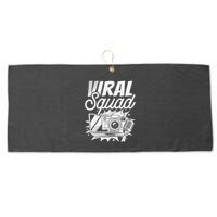 Blogger Squad Social Media Content Creator Blog Blogging Large Microfiber Waffle Golf Towel
