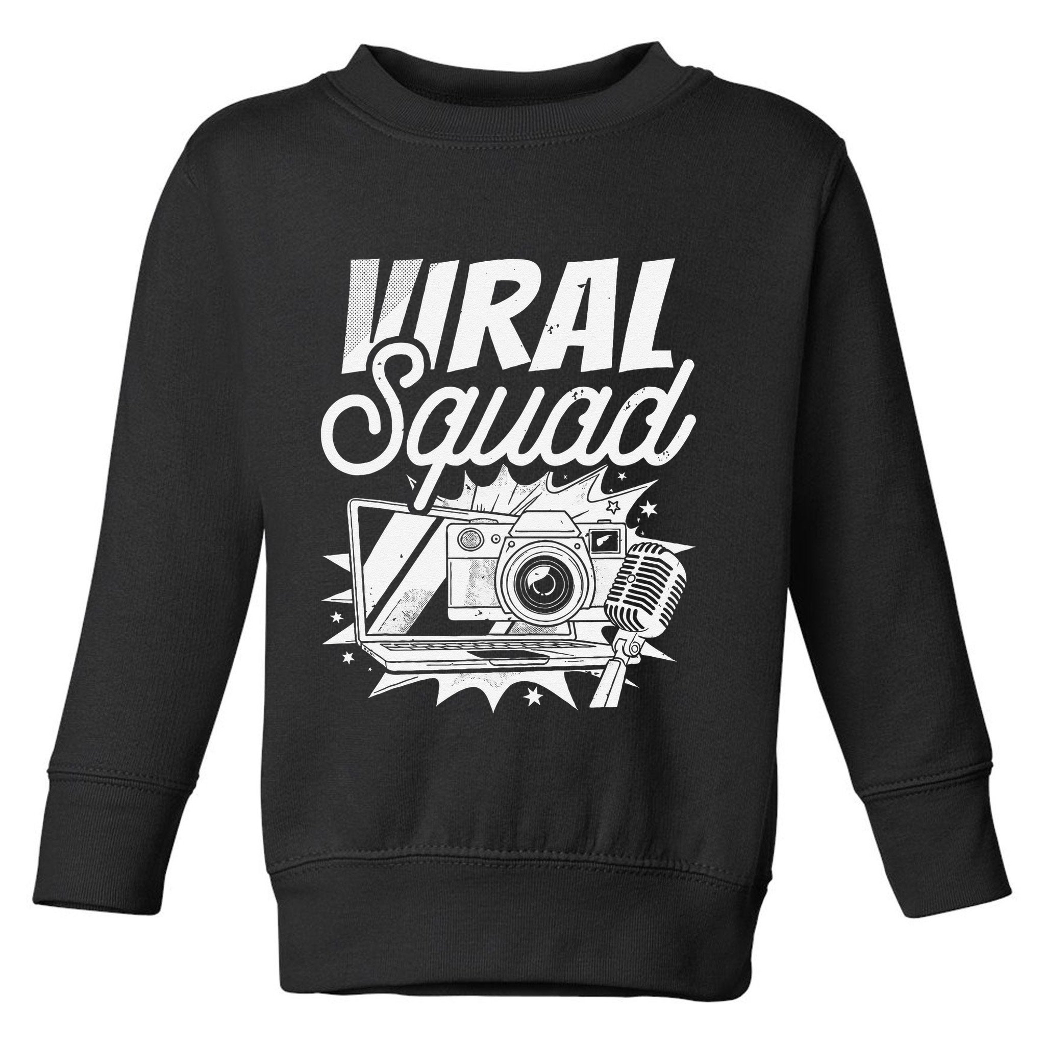 Blogger Squad Social Media Content Creator Blog Blogging Toddler Sweatshirt