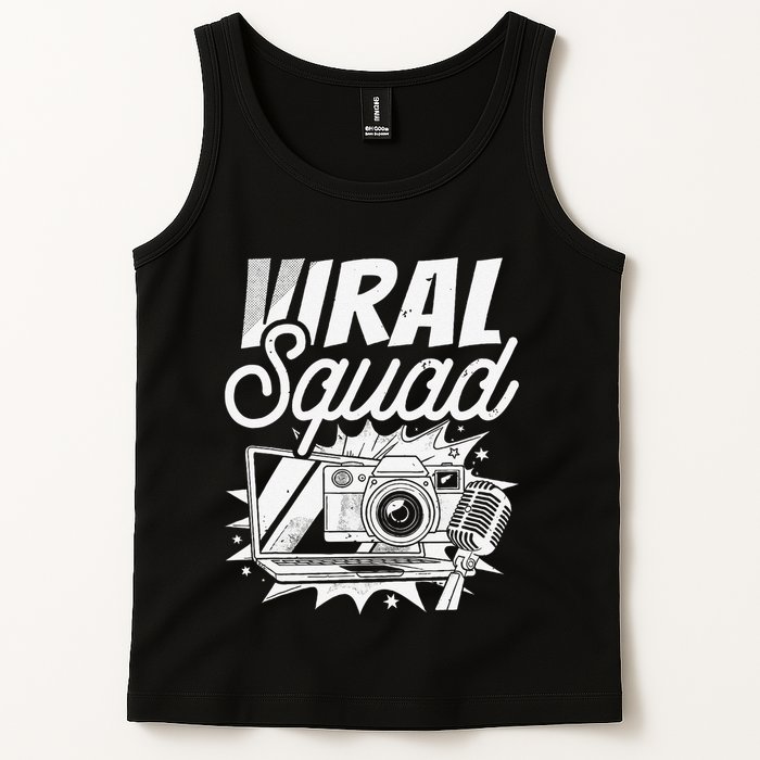 Blogger Squad Social Media Content Creator Blog Blogging Tank Top