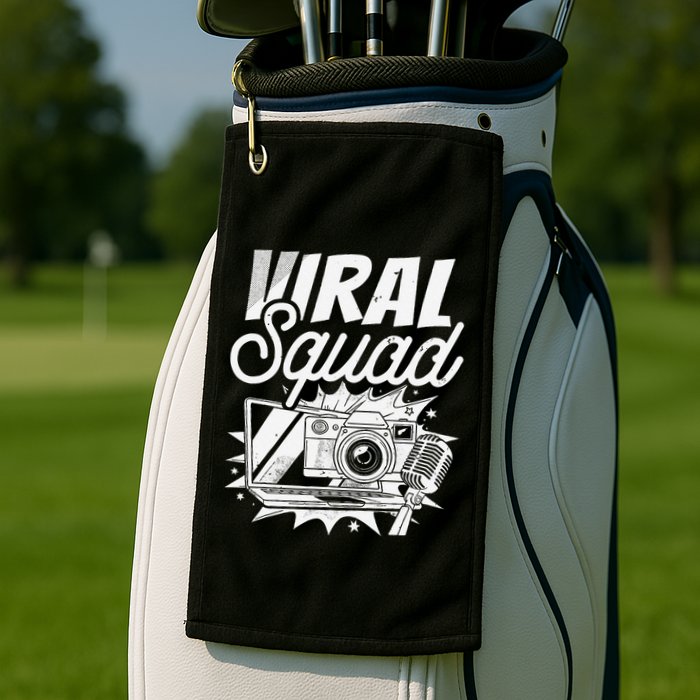 Blogger Squad Social Media Content Creator Blog Blogging Golf Towel
