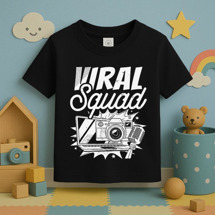 Blogger Squad Social Media Content Creator Blog Blogging Toddler T-Shirt