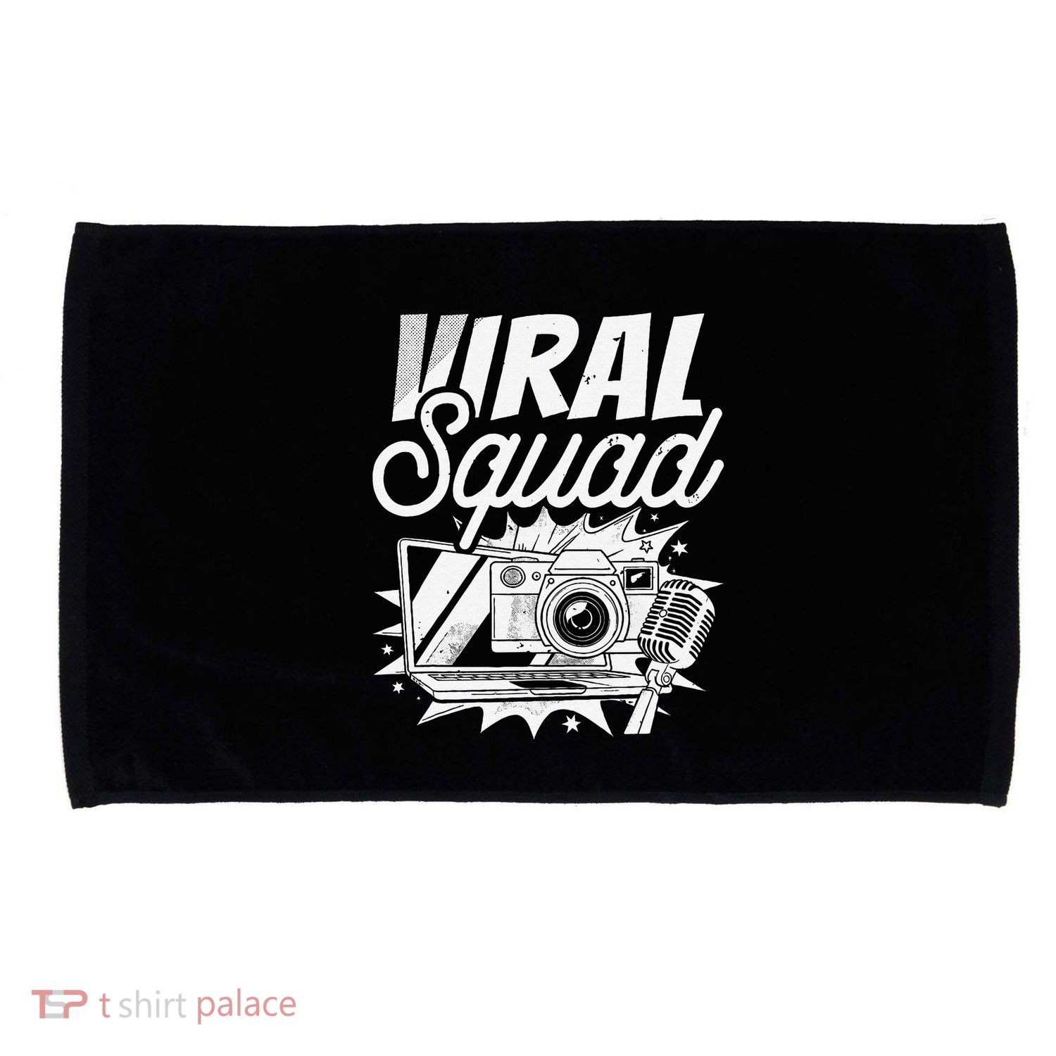 Blogger Squad Social Media Content Creator Blog Blogging Microfiber Hand Towel