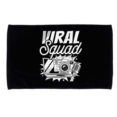 Blogger Squad Social Media Content Creator Blog Blogging Microfiber Hand Towel