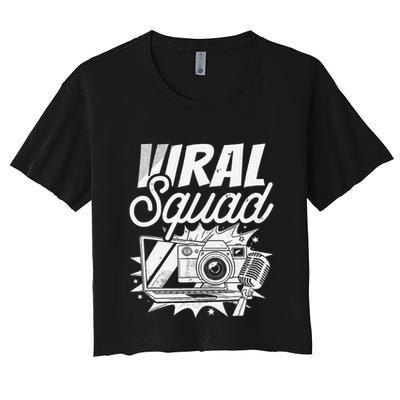 Blogger Squad Social Media Content Creator Blog Blogging Crop Top