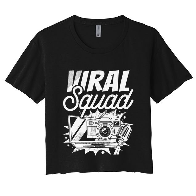 Blogger Squad Social Media Content Creator Blog Blogging Crop Top