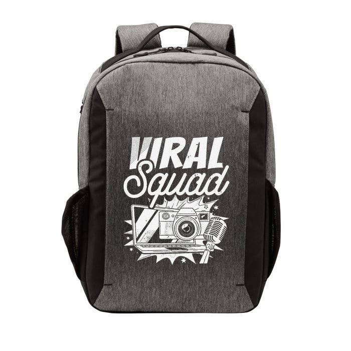 Blogger Squad Social Media Content Creator Blog Blogging Vector Backpack