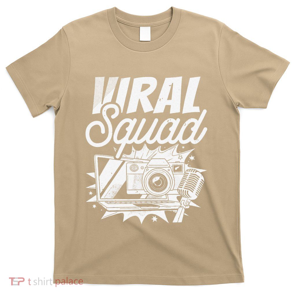 Blogger Squad Social Media Content Creator Blog Blogging T-Shirt