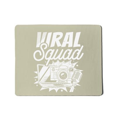 Blogger Squad Social Media Content Creator Blog Blogging Mousepad