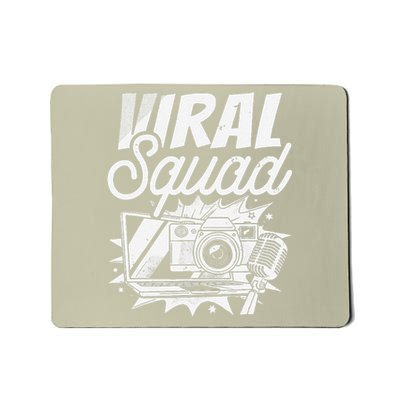 Blogger Squad Social Media Content Creator Blog Blogging Mousepad