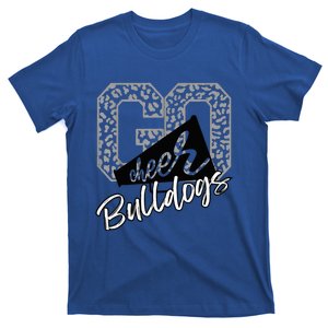 Bulldogs School Spirit Mascot Leopard Cheer Fan Game Day T-Shirt