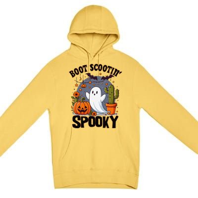 Boot Scootin Spooky Cowboy Halloween Ghost Cute Spooky Premium Pullover Hoodie