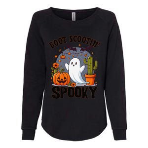 Boot Scootin Spooky Cowboy Halloween Ghost Cute Spooky Womens California Wash Sweatshirt