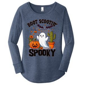 Boot Scootin Spooky Cowboy Halloween Ghost Cute Spooky Women's Perfect Tri Tunic Long Sleeve Shirt