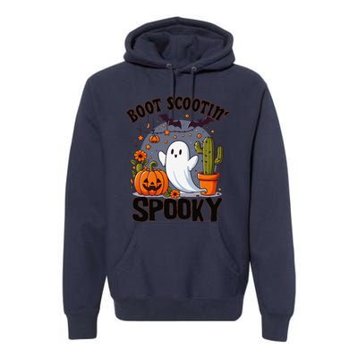 Boot Scootin Spooky Cowboy Halloween Ghost Cute Spooky Premium Hoodie