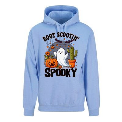 Boot Scootin Spooky Cowboy Halloween Ghost Cute Spooky Unisex Surf Hoodie