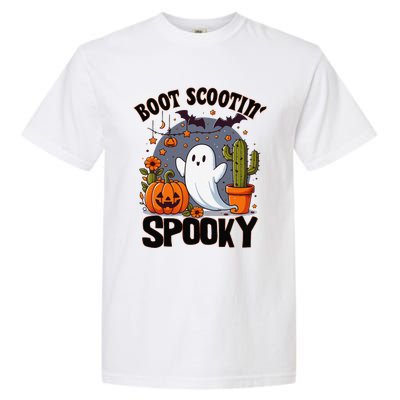 Boot Scootin Spooky Cowboy Halloween Ghost Cute Spooky Garment-Dyed Heavyweight T-Shirt