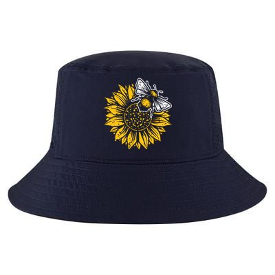 Bumblebee Sunflower Springtime Save The Bees Honeybee Cool Comfort Performance Bucket Hat