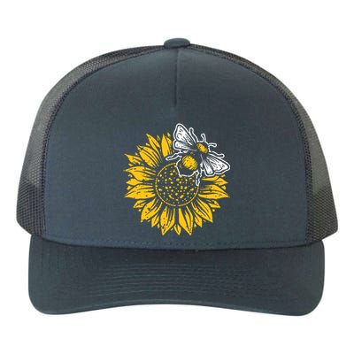 Bumblebee Sunflower Springtime Save The Bees Honeybee Yupoong Adult 5-Panel Trucker Hat