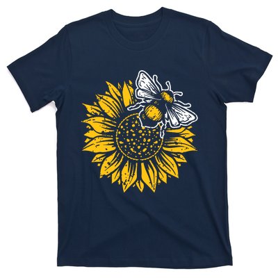 Bumblebee Sunflower Springtime Save The Bees Honeybee T-Shirt