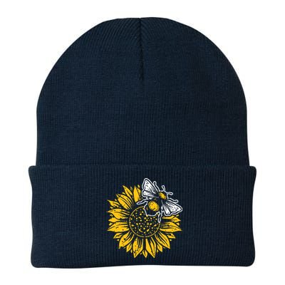 Bumblebee Sunflower Springtime Save The Bees Honeybee Knit Cap Winter Beanie