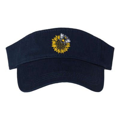 Bumblebee Sunflower Springtime Save The Bees Honeybee Valucap Bio-Washed Visor