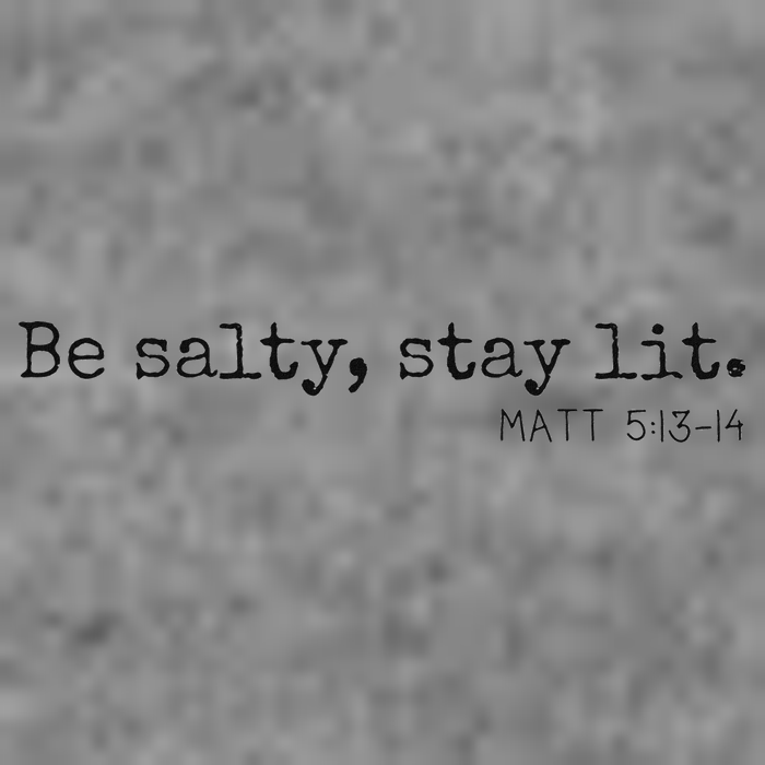 Be Salty Stay Lit Matthew 513 14 Christian Religious Faith 7-Panel Snapback Hat