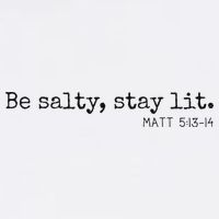 Be Salty Stay Lit Matthew 513 14 Christian Religious Faith Toddler T-Shirt