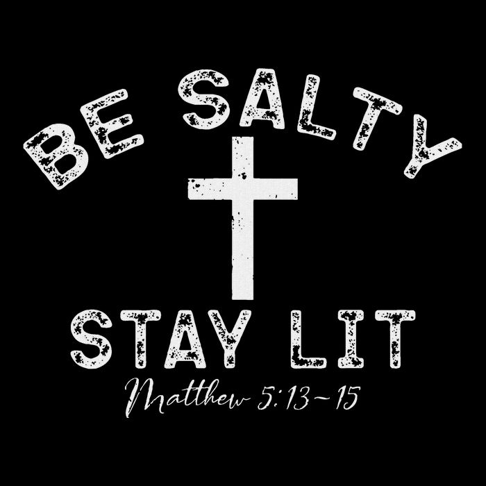 Be Salty Stay Lit Matthew 513 16 Drawstring Bag