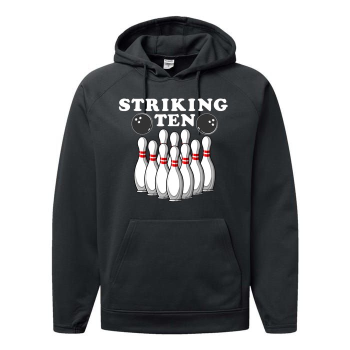 Bowling Striking Ten Performance Fleece Hoodie