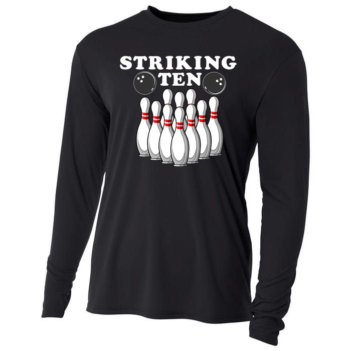 Bowling Striking Ten Cooling Performance Long Sleeve Crew