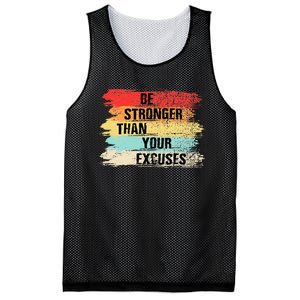 Be Stronger Than Your Excuses Motivational Quotes Mesh Reversible Basketball Jersey Tank